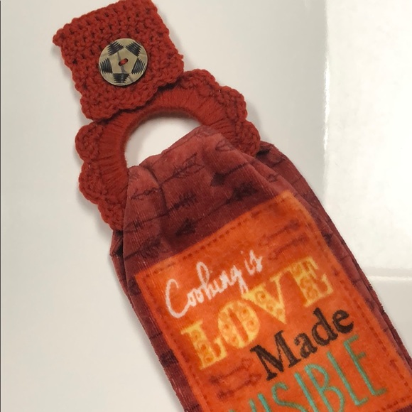 Southwest towel hanger & cotton kitchen towel - Picture 6 of 8